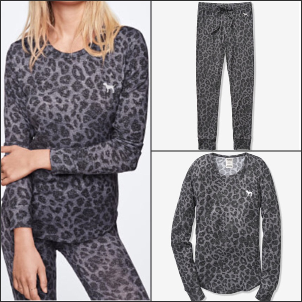 VS PINK COZY SLEEP TEE & LEGGINGS SET ~ M